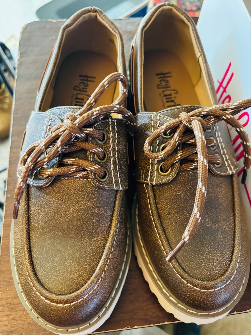 New w/o Tags Corky’s Dockside ‘Hey Girl’ Loafers w/Chucky Lug Soles Sz. 7  $35